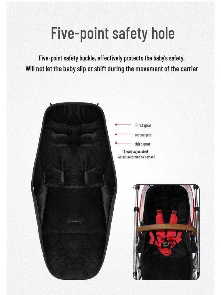 Universal Winter Baby Stroller Footmuff: Thick, Warm, and Windproof.
