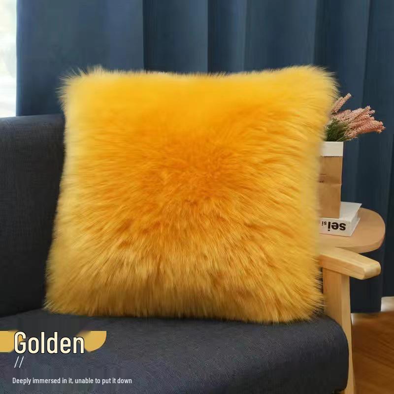 Nordic Long Plush Fur Throw Pillow & Cushion