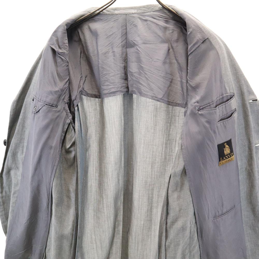 Lanvin 90er Wolle Leinenmischung alte Langarm taillierte Jacke CLASSIQUE Herren Gebraucht