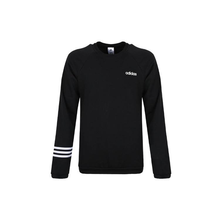 adidas E Mo Crew Ft Sports Round Neck Pullover Black Men s DT8995 XS
