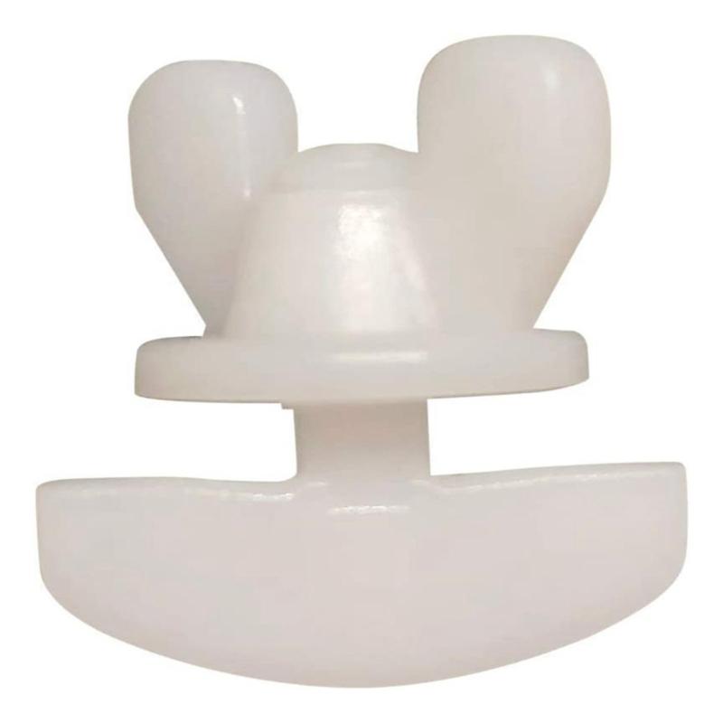 Sada 10 bílých plastových zarážek pro závěsové kolejnice Snadná instalace Posuvné jezdce pro kolejnice Závěsové upevňovací prvky