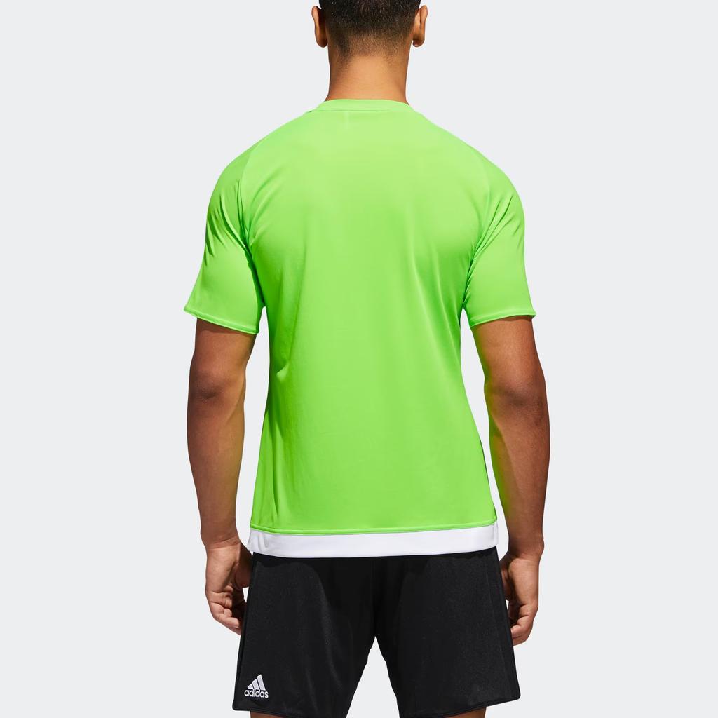 Adidas Estro 15 Striped Design Round Neck Sports Short Sleeve T-Shirt Men Tops Green S16161