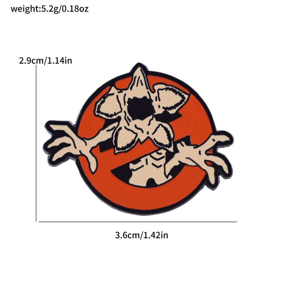 34 Odcinek Metalowa Odznaka Stranger Things Film Przygodowy Fantasy Postacie Filmowe i Telewizyjne Akcesoria Broszka ze Stopu Pin