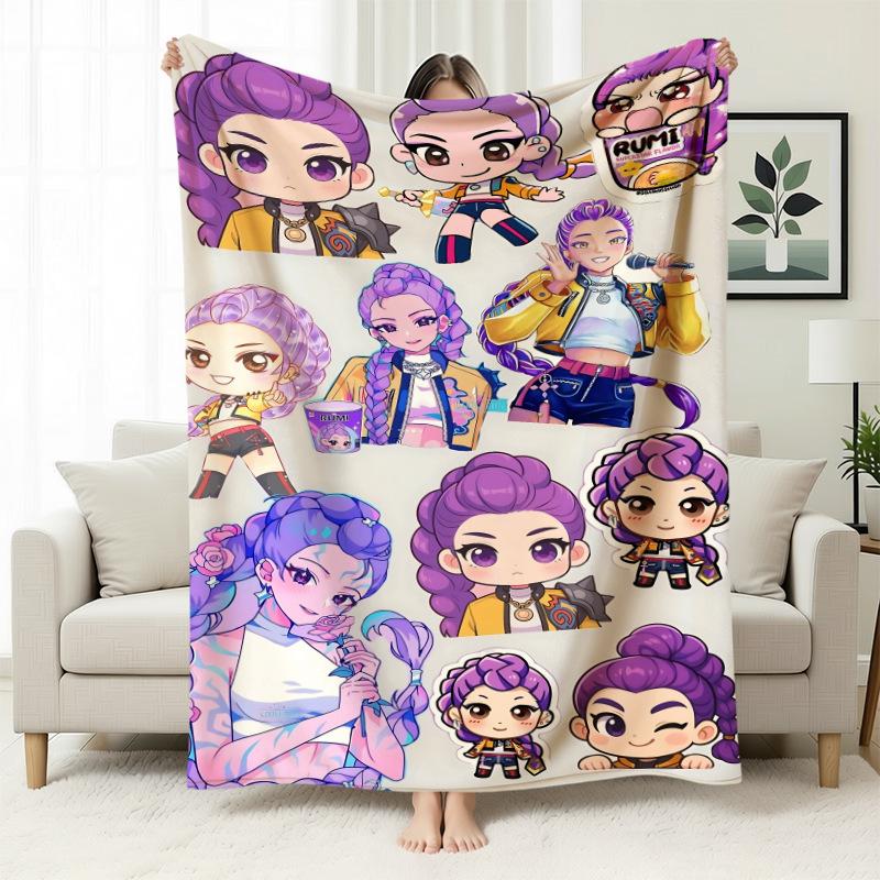Kpop Witchers Witchers Peripheral Blankets Blankets Flannel Nap Blankets Blankets Printed Office Sofa Blankets
