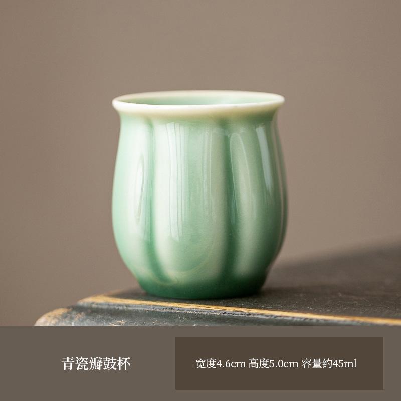 Tazza da tè pattern Nuvola Celadon Boutique Tazza da tè fatta a mano Brocca Tazza per degustazione e annusare Tazze da Chazhan Tazze da Maestro Servizi da tè Forniture