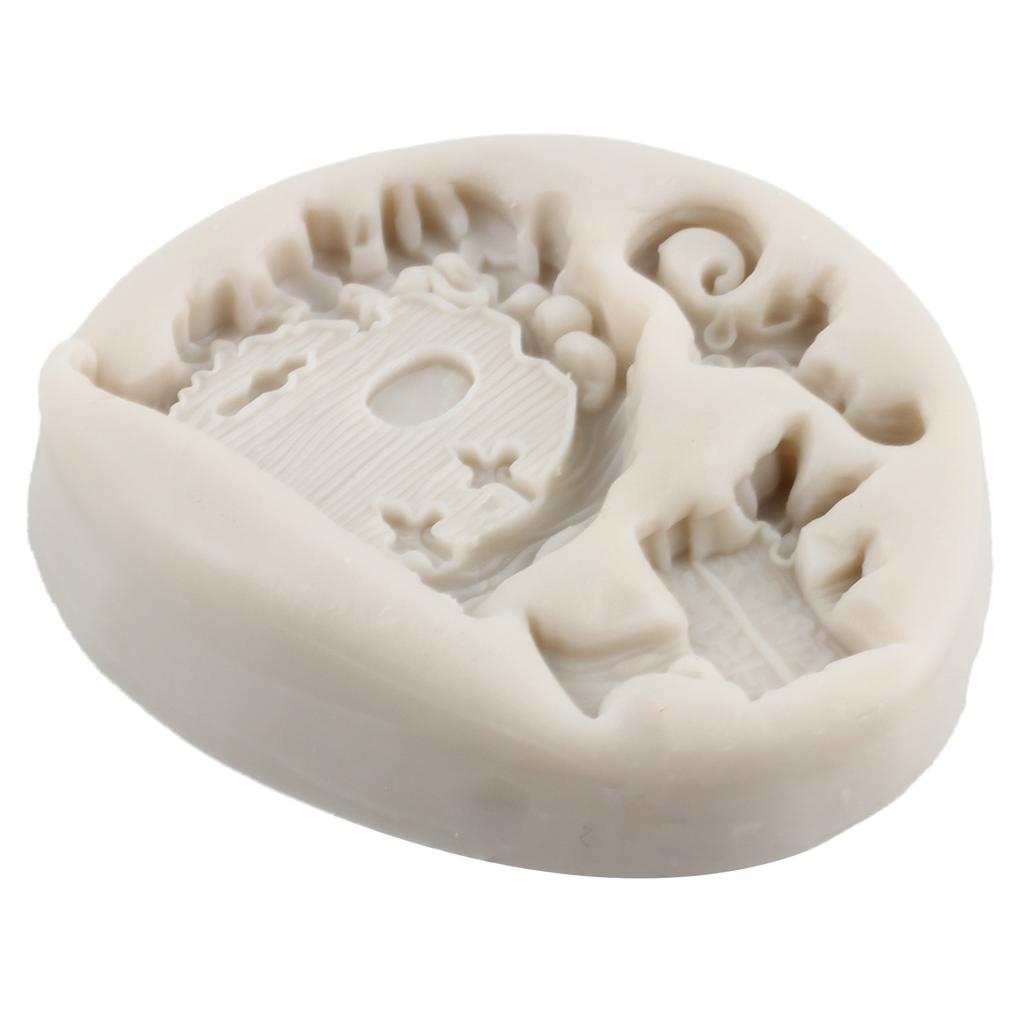 Fairy Garden Gnome Home Silikonové formy Dveře Okénko Forma na fondán Květina Houba Zdobení dortů Formy na cukroví Čokoláda