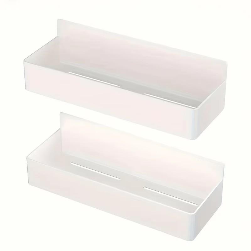 

2pcs Magnetic Storage Rack Home Punch Free Refrigerator Storage Basket Kitchen Seasoning Jar Holder Bathroom Toiletries Shelf