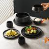Clearance Retro Japanese Ceramic Bowl: Deep Rice, Soup, Salad, or Incense Cup for Hotel Catering or Entryway Decor