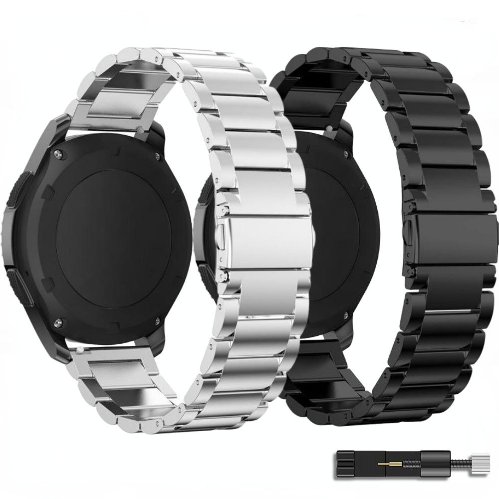 22mm Metal Strap for Samsung Watch 46mm/3/Gear S3/Huawei Watch GT-2-3-Pro/GT5 GT6 46mm Stainless Steel Wristband for Amazfit GTR