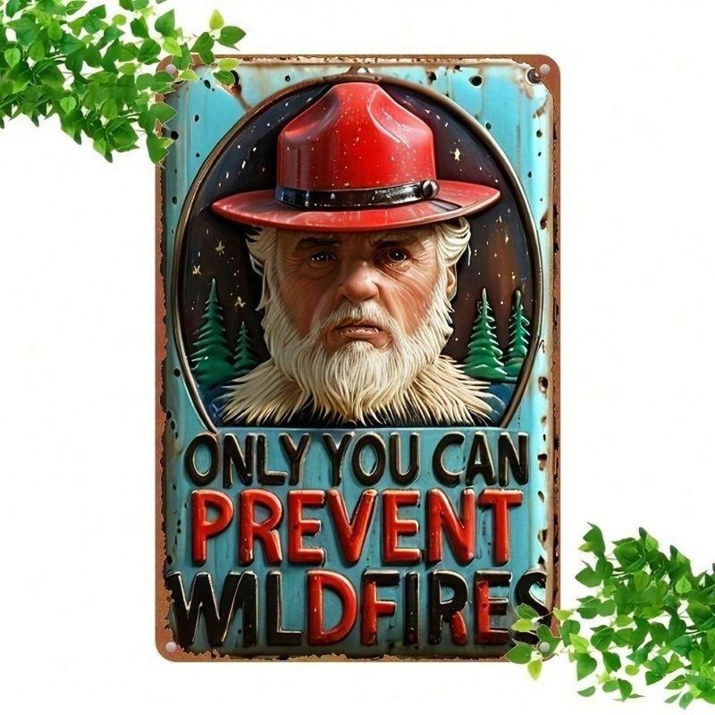 

Vintage Wildfire Humor Metal Wall Decor for Bar