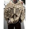 Autumn Men'S Leopard Print Hoodie 3D Printing Long Sleeve Pullover Casual Streetwear Cartoon Character Hoodie Man Hoodie