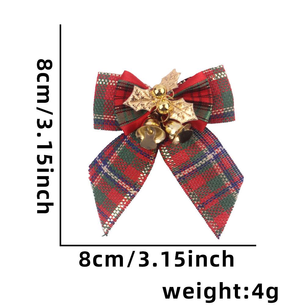Mini Christmas Bow with Bells - Tree Ornament & Gift Box Decoration