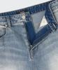 Musinsa Standard [Cooltandard] Big Brush Bermuda Denim Pants [Light Indigo]