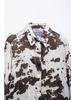 TAOP&ZA Spring/Summer Women's Animal Print Midi Skirt Shirt Set