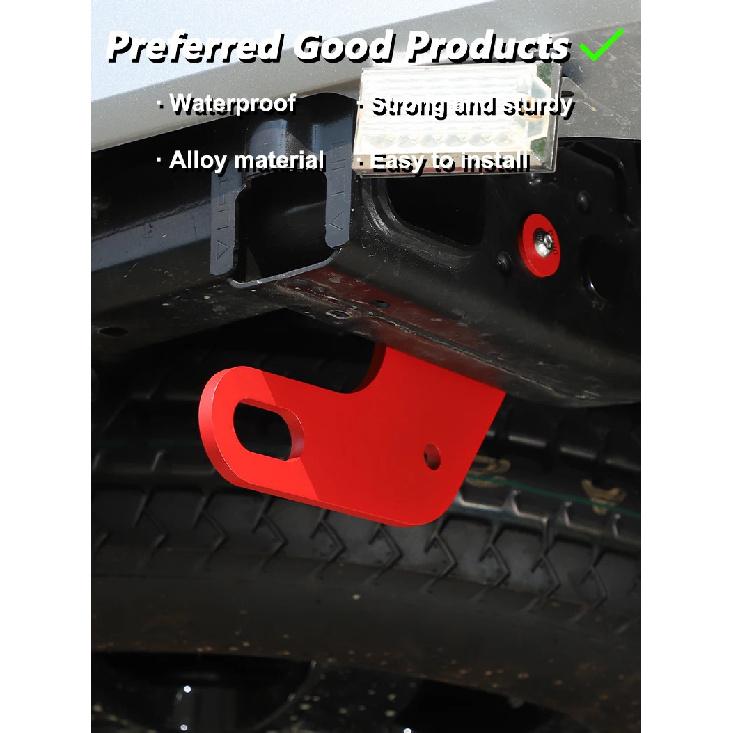 Car Rear Bumper Tow Hook Carbon Steel Rear Frame Side Trailer Hook Towing Bar Kit Car Accessory For Toyota Tacoma N400 2024-2026