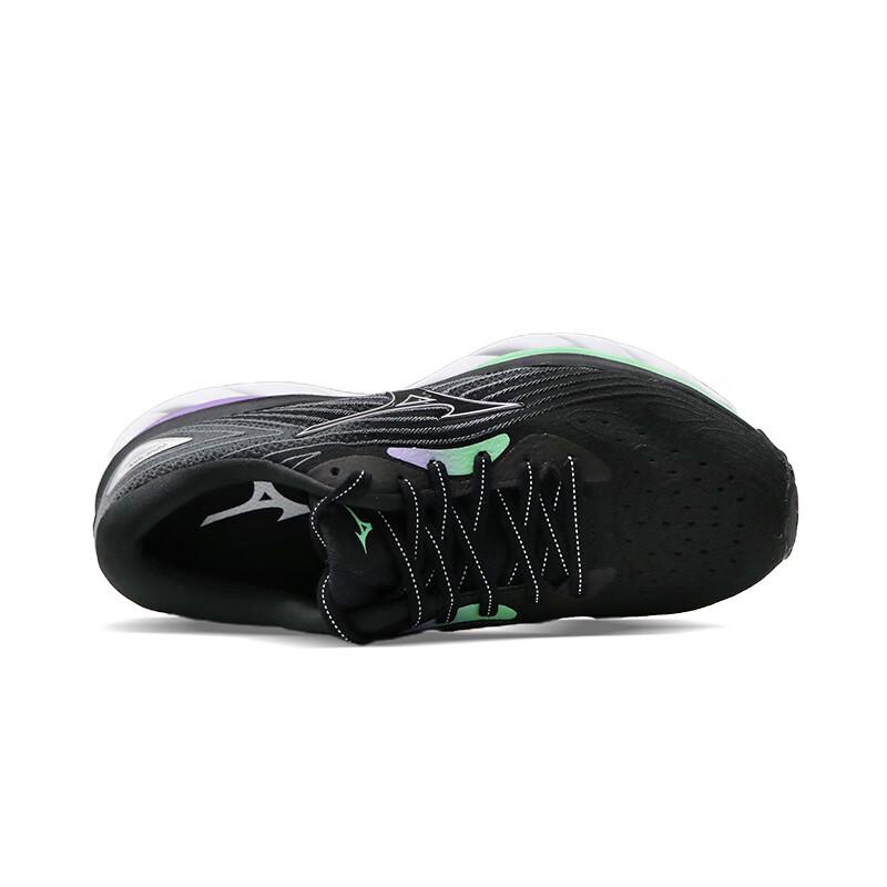 Mizuno Wave Sky 6 Trendy Comfortable Versatile Non-Slip Cushioning Durable Low-Top Running Shoes Women Sneaker Black J1GD220275
