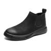 Retro Samt Chelsea Boots für Herren Mode Lässige Herren Knöchelboots Bequem Wasserdicht Outdoor Zum Hineinschlüpfen Lederschuhe für Herren
