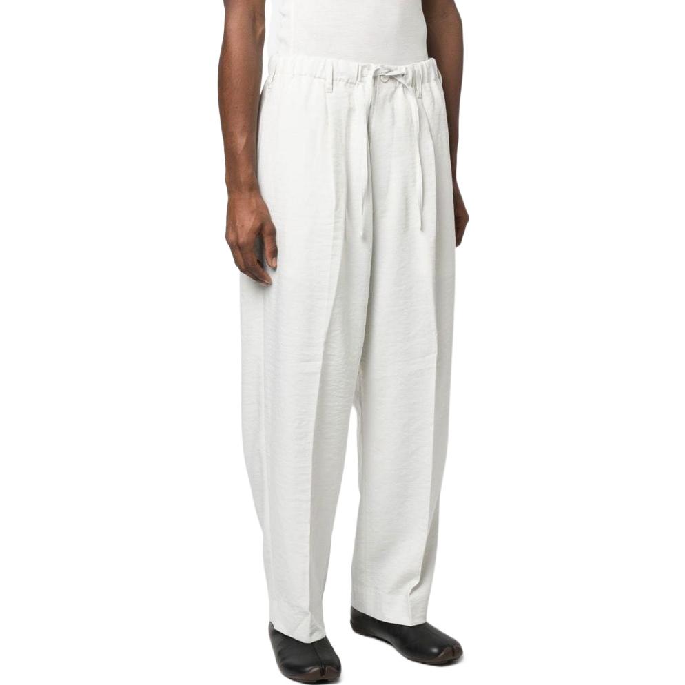 Y-3 Casual Pants Men's White Moderate Harem Pants IA1667