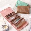 4-In-1 Cosmetic Bag Portable Removable Large Capacity Wash Bag Waterproof Travel Mesh Cosmetic Storage Bag