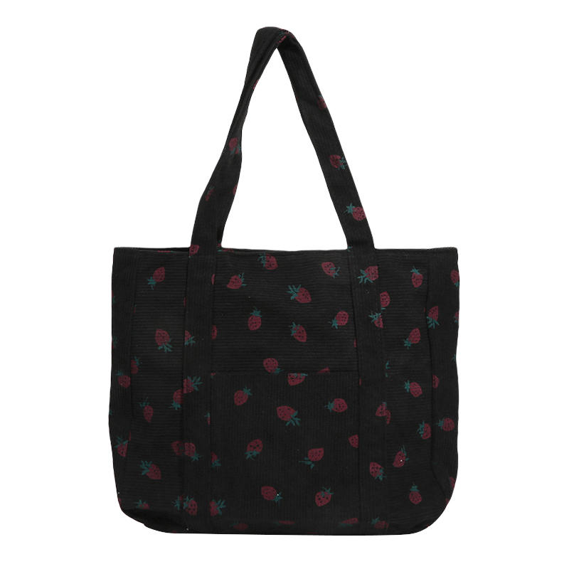 Tote Bags for Women Large Handbag Purse Lightweight Shoulder Bag with Zipper Crossbody Bag Handbags for Work Travel Cherry Print White Bag