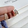 Wine Red C-shpaped Stud earrings for women curved crystal luxury wedding ear decoration female small earring