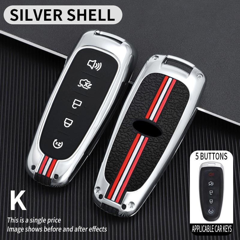5 Buttons Car Remote Control Key Case Cover Shell Fob For Ford Escape Focus C Max Kuga Edge Explorer Taurus Keyring Accesories