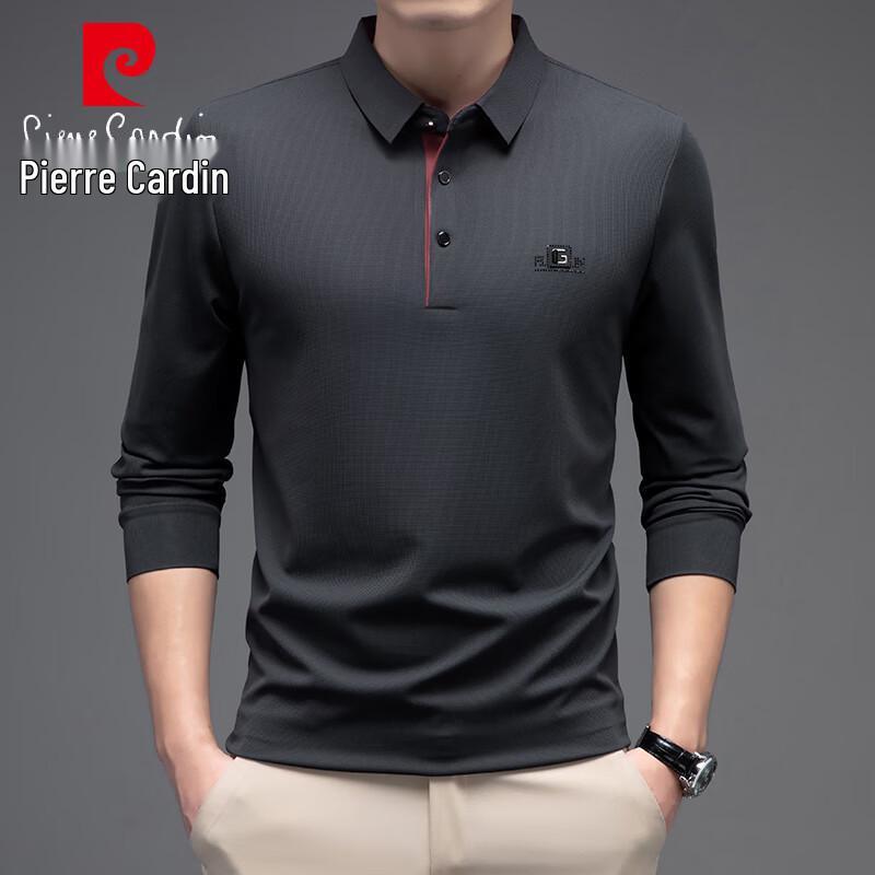 Pierre Cardin Men s Casual Business Long-Sleeve Polo T-Shirt XL