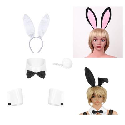 Women Halloween Christmas Cosplay Party Costume Accessories Bunny Role Play Set