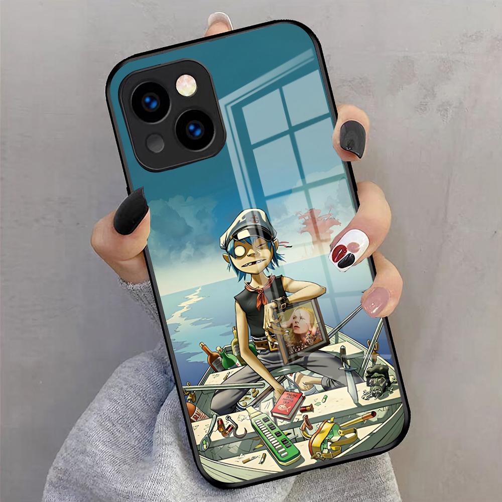 GorillazS Band Handyhülle Für IPhone 17 Pro Max 16 15 14 Pro Max 13 11 X Xs Xr 8 7Plus Glasabdeckung
