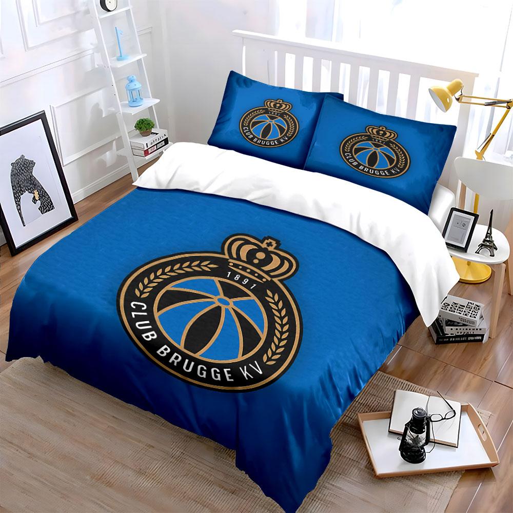 "Club Brugge Logo Bedding Set" Bedding Duvet Cover Set Duvet Cover Pillowcases  (1 * Duvet Cover 2 * Pillowcases, without duvet insert)