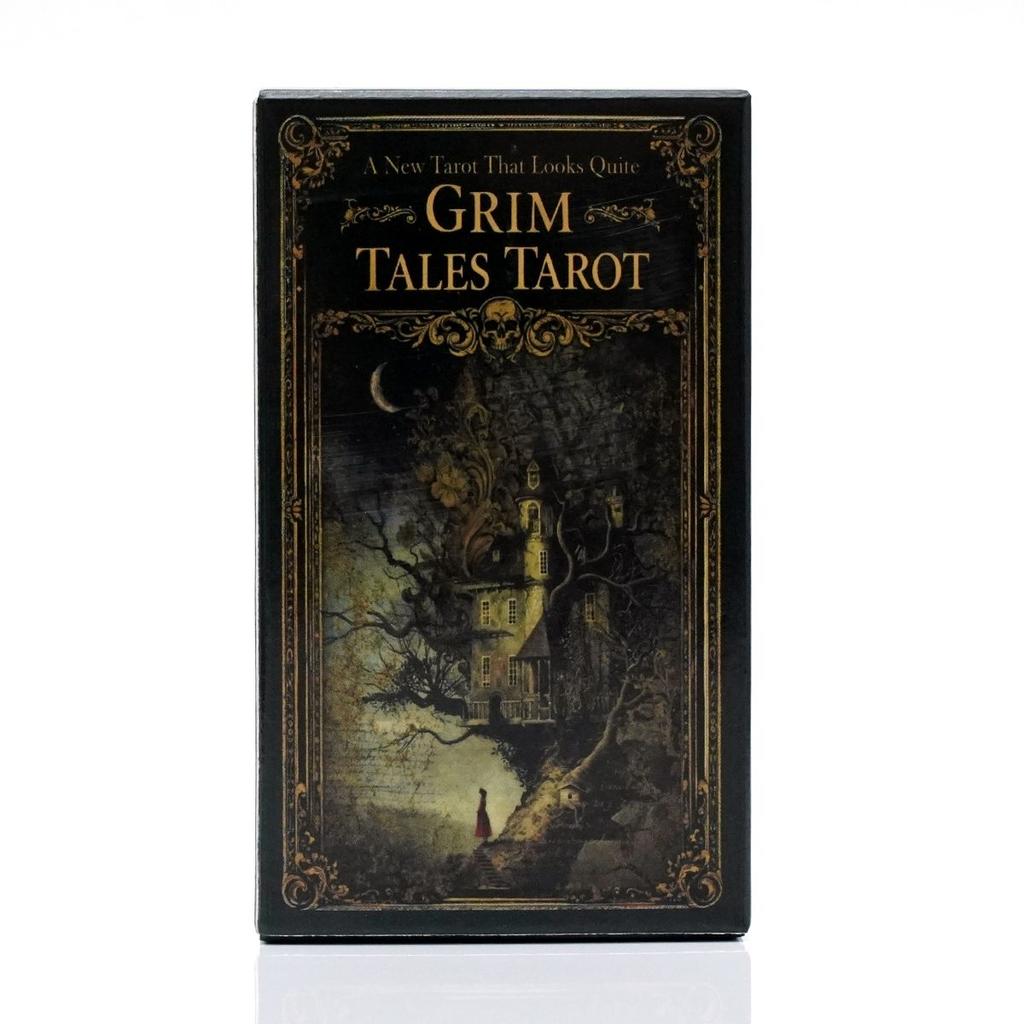 Grim Tales Tarot Deck 10,3*6cm - 78 Karten RWS Gothic Märchenkarten für Schattenarbeit, Dark Fantasy Illustriert