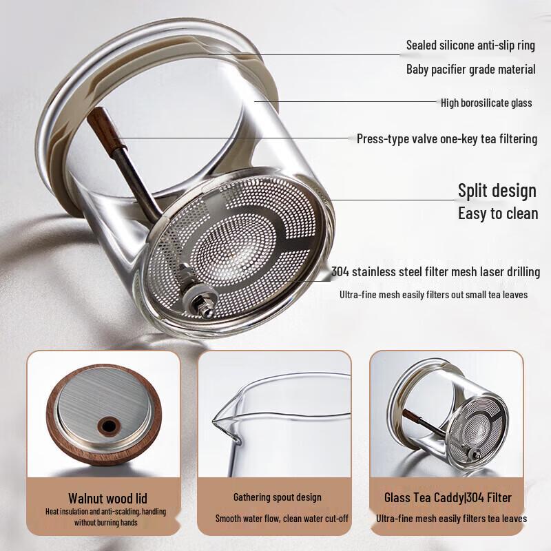 Mingguang Glass Tea Infuser & Separation Pot