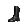 PT'SON Women's Mid-Calf Block Heel Winter Boots