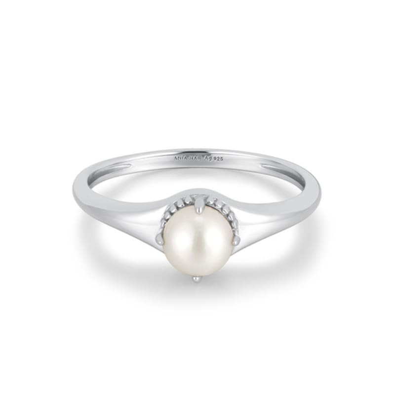 ANIA HAIE Natural Freshwater Pearl 925 Silver Ring R058-06H