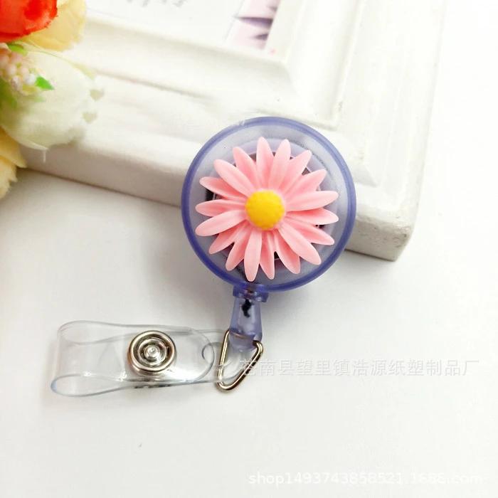 1pc Retractable Nurse Badge Reel Clip Students ID Card Badge Holder Accessories Cute Work Badge Reel School Supplies