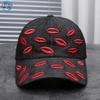 New fashion red lip embroidery decoration niche versatile casual baseball cap breathable comfortable Internet celebrity personality cap
