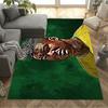 Dynamic Soccer Player Action Floor Rug Office Rug Perfect for Kitchen Decorate room Balcony Foyer Anti-slip Rug Anime Office Decor Gift for Festivals