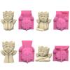 Geometric Cover Eyes Girl Gypsum Silicone Molds Storage Box Mold for Making Succulent Plant Pot Flower Pot Pen Holder