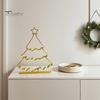 Exquisite Christmas Gift Ideas 3D Printed Hollow Tree Ornament, Modern Minimalist Festive Home Holiday Accents Sculpture, Decorative Tabletop