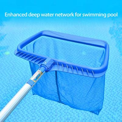 Pool Skimmer Net Ultra Fine Mesh Design Reinforced Frame Simple Installation Swimming Pool Leaf Debris Skimmer
