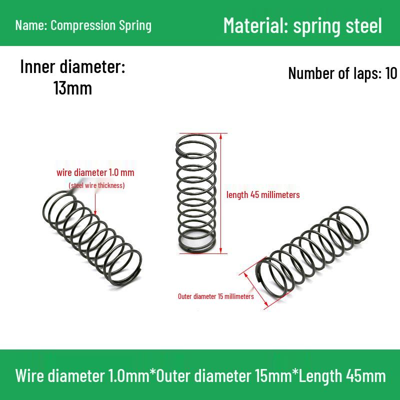 Heavy Duty Y-Type Compression Spring Shock Absorber, 1.0mm Wire Diameter, Outer Diameter 5-20mm.
