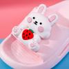 Kids PVC Slippers Cute Cartoon Bear Home Shoes For Toddler Soft Bottom Non-Slip Summer Beach Flip Flops Casual Children Slippers