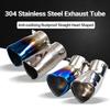 Car Exhaust Tip Lightweight Heart Shaped Exhaust Tail Muffler Tip Easy-to-Install Stainless Steel Exhaust Muffler for Van