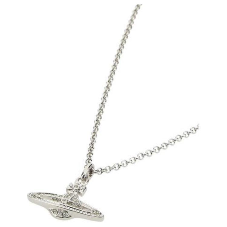 Vivienne Westwood Relief Pendant Brass Necklace Women necklace Silver 6302008602P116P116