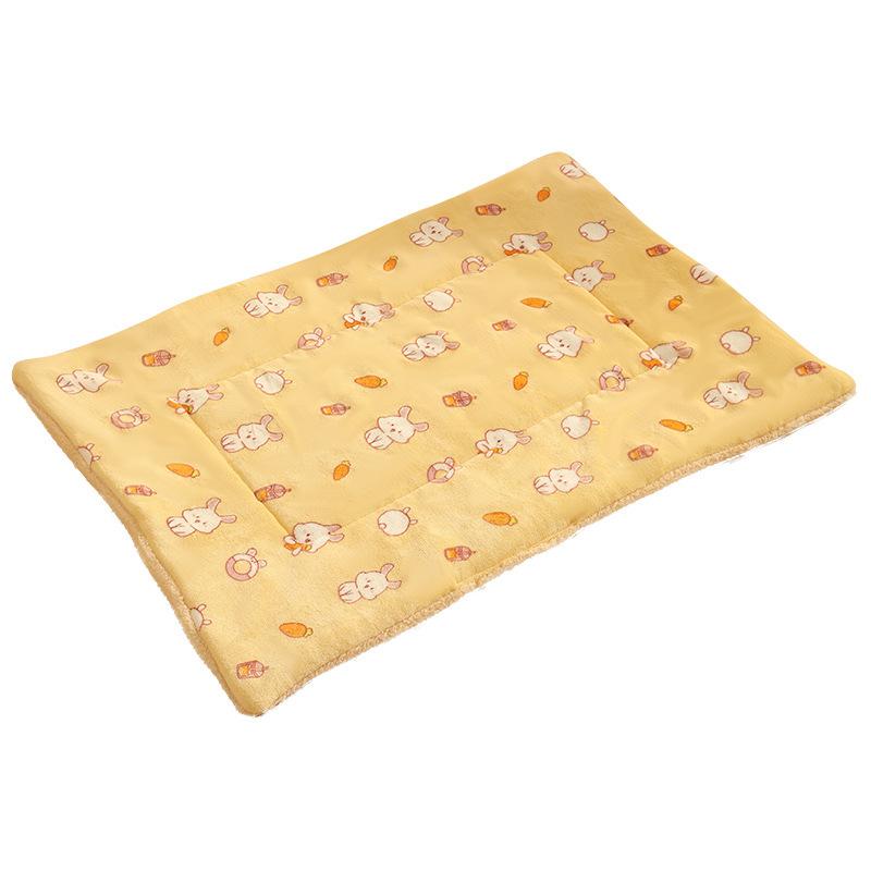 Flannel Rabbit Cloud Teddy Bear Blanket Pet Mat Winter Warmth Blanket for Dogs and Cats