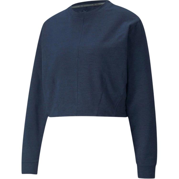 

Puma Casual Round Neck Fashion Pullover Sweatshirt Women sweatshirt Blue 520948-66 XS