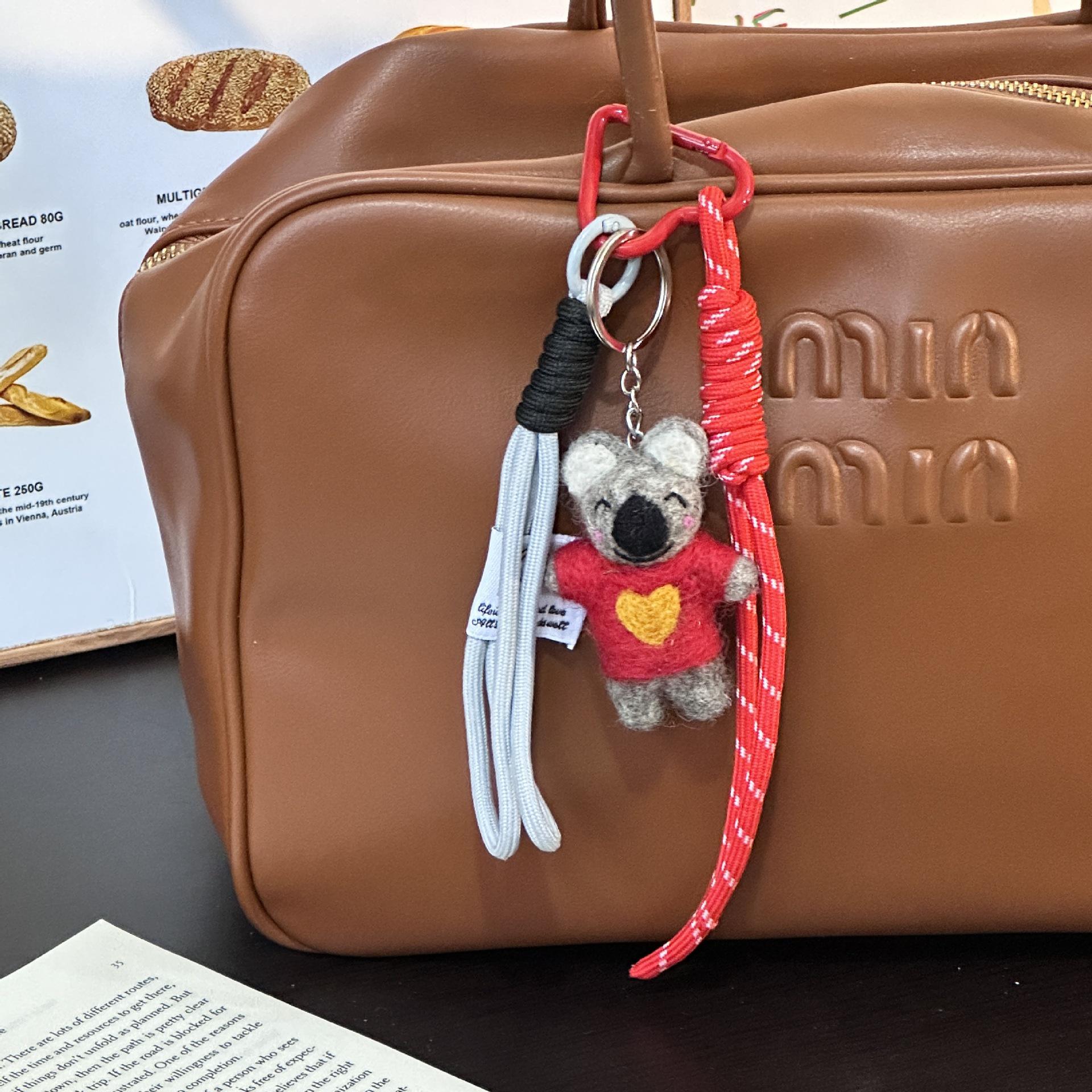 

Cute Koala Woven Rope Keychain & Bag Charm Ornament