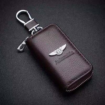 Men Key Wallets Organizer Women Keychain Covers Zipper For New Bentley Flying Spur Continental GT Bentayga Mulsanne Accessories
