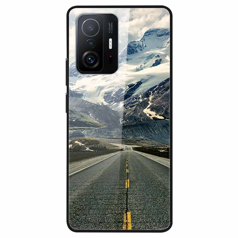 Luxury Case for Xiaomi Mi 11T Pro Cover Tempered Glass Cover for Xiaomi 11T 11 T Pro Phone Case for Xiaomi 11TPro Fundas 2021