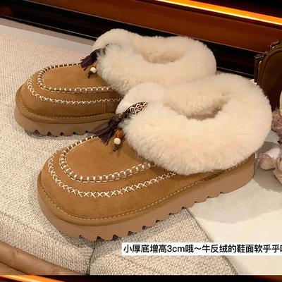 Wen Shuya Snow House Snow Boots Women's Platform 2025 Winter New Fleece Short Boots Cotton Shoes